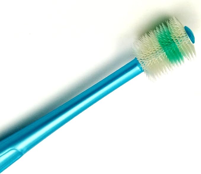 H&H Pets 360-Degree Bristle Toothbrush for Dogs and Cats - Super Soft Nylon bristles Tooth Brush, Puppy Supplies, Dog Brush Set, Pet Supplies Dog Grooming Kit Eco-Friendly (3-Count Pack)