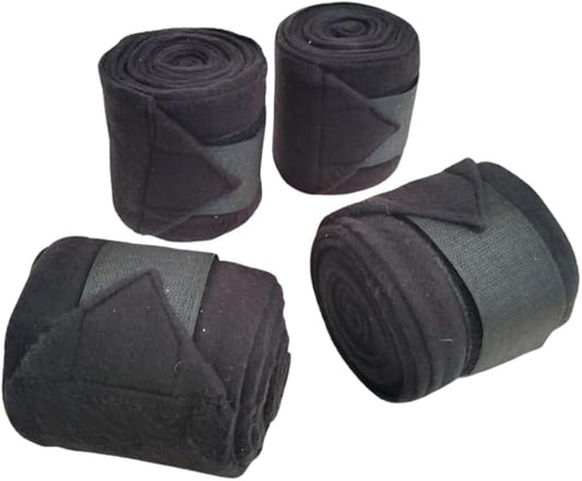 Horse Leg Bandage/Horse Leg wrap (Set of 4) Red, Blue, Navy Blue, and Black (Black)