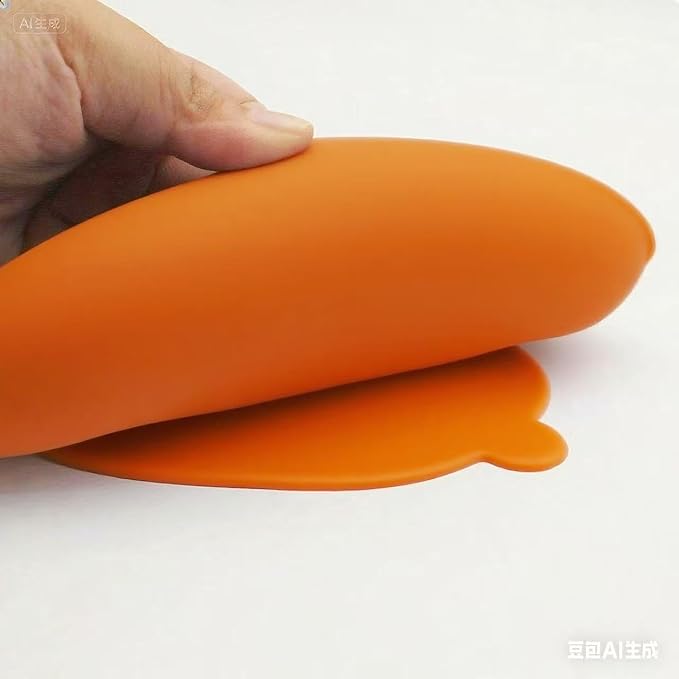 Silicone Slow Feeder Bowl for Dogs, Suction Cup Design, Non-Slip Base, Puppy Pattern Eating Slow, for All Breed Dogs (Dark Yellow)