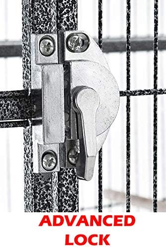 Large Double Birdhouse Treehouse Bird Flight Center Divider Cage with Side Breeding Nest Doors Removable Rolling Stand