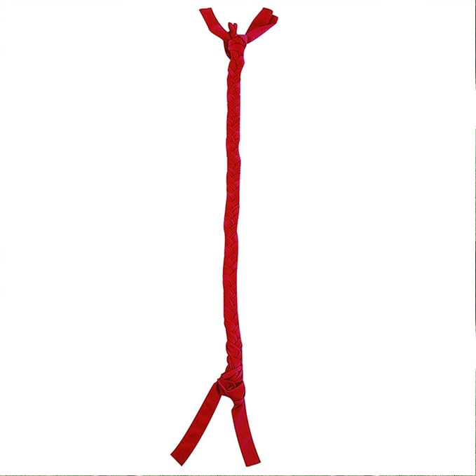 Horse Ponytail, 3 Tube Horse Tail Bag Solids for Horses (Red)