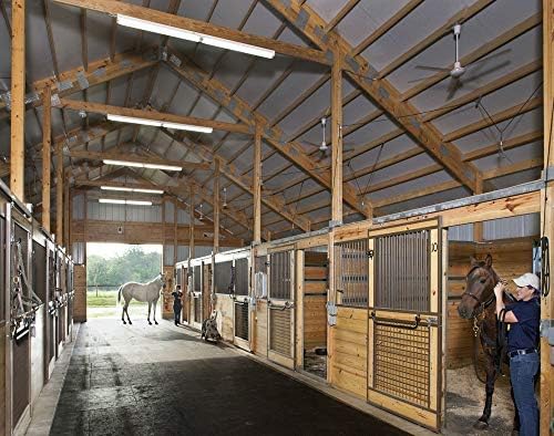 American Floor Mats - Heavy Duty Stall Tiles - Stable/Horse Tiles - Thick, Durable Rubber Flooring Solid Black 1 Center Tile 3/8" Thick