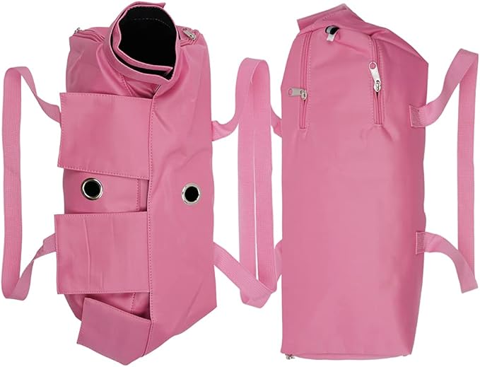 Kukaster Pet Cat’s Restraint Bag for Claw Care Nail Trimming Anti-Scratching Grooming Bag for Cats Medical Examination(Pink-m)