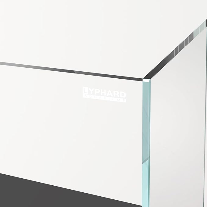 Tall Rimless Aquarium 3 Gallon, Ultra Clear Low Iron Nano Fish Tank for Betta, L7.9×W7.9×H11.8 Glass Thickness 5mm with EVA Foam Leveling Mat