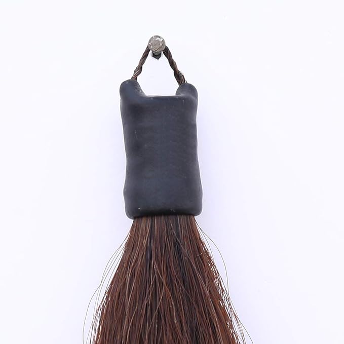 Horse Tail Extensions with Braided Horsehair Loop, Blunt Cut Bottom, 34-36 inches Long and 1 lb Weight (Med Sorrel)