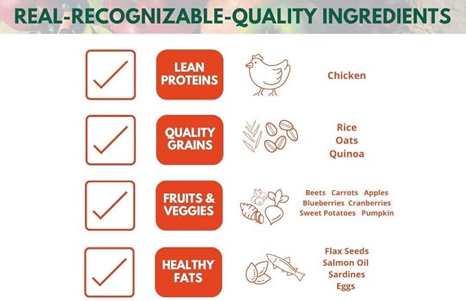 Bench & Field Holistic Natural Adult Dry Dog Food, Chicken Meal and Brown Rice Recipe 6.6 lb Bags (Pack of 4)