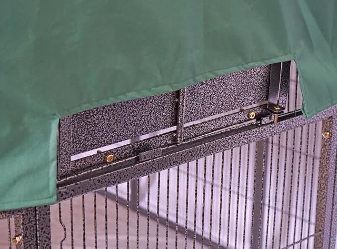 SENY Waterproof Night Cover for Large Walk-in Bird Aviary Cage. (Green Cover Only)