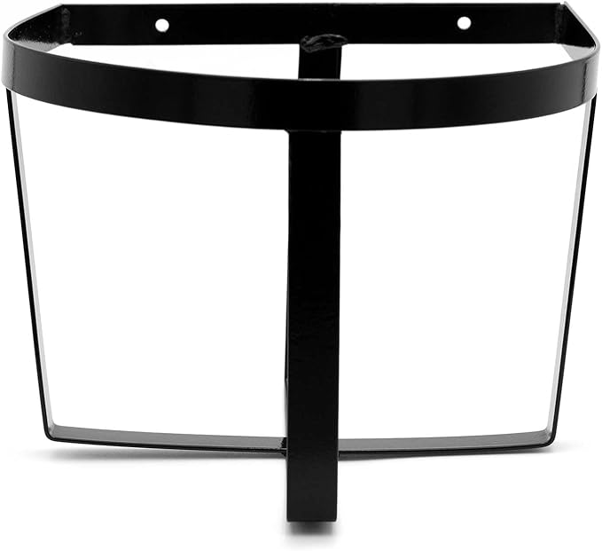 Jeffers Classic Steel Bucket Holder – Heavy Duty Safe Hook for 20 Quarts Buckets, Water or Feed – Mounts on Barn, Stable, Fence – Pet, Farm, Horse, Livestock Use – Top Organizer Gift
