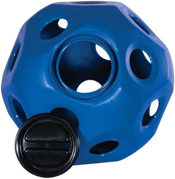 Schneiders Slow Feed Hay Ball Feeder for Horses | Color Blue Horse Stable Companion | Slow Feed Consumption | Boredom Buster | Durable Polyethylene