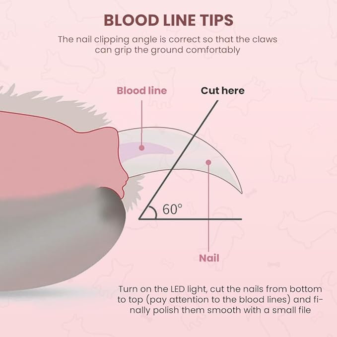 LED Pet Nail Clippers,Upgrade Cat Nail Clipper with Light,Cat Claw Trimmer Nail Clippers for Dogs,Trim Your Pets Nails Easy and Pain-Free Grooming Tool for Small Animals (Pink 2PCS)