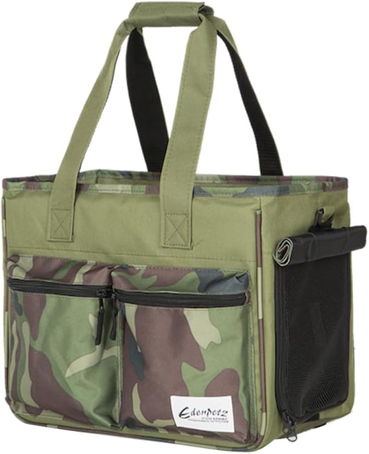 Cat Carrier Bag, Foldable Pet Bag Airline Approved, Pet Travel Carrier for Medium Cats Small Cats Dogs, Sturdy Transport Carriers Long Trips(Green)