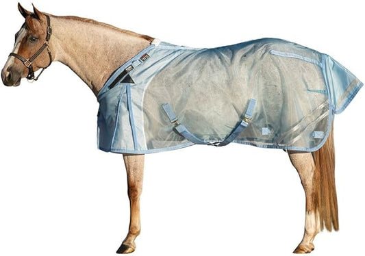 Schneiders Mosquito Mesh II Adjusta-Fit Horse Fly Sheets | Insect & UV Protection for Horses | Durable 350D Mesh | Reflective Safety Stripes