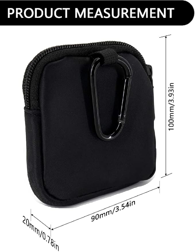 Dog Treat Pouch 2 PCS, Waterproof Small Dog Treat Bag for Leash, Hands Free Dog Walking Bag with Carabiner, Dog Poop Bag Holder for Pet Puppy Travel or Outdoor Use, Zipper Closure to Avoid Spilling