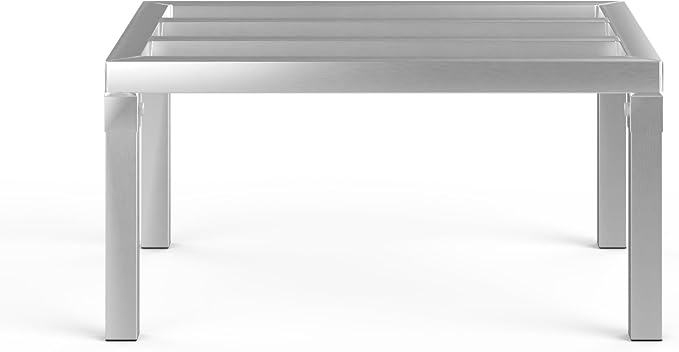 18 in X 24 in. Aquarium Stand | Industrial Style Aluminum Fish Tank Base with Open Frame Design