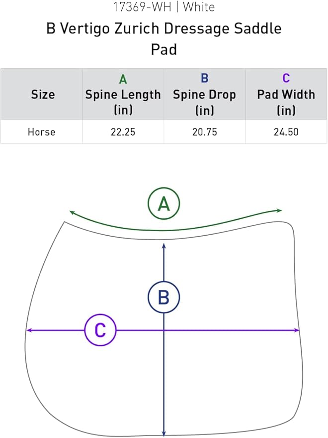 Zurich Quilted Quick-Dry Dust-Resistant Dressage Saddle Pad