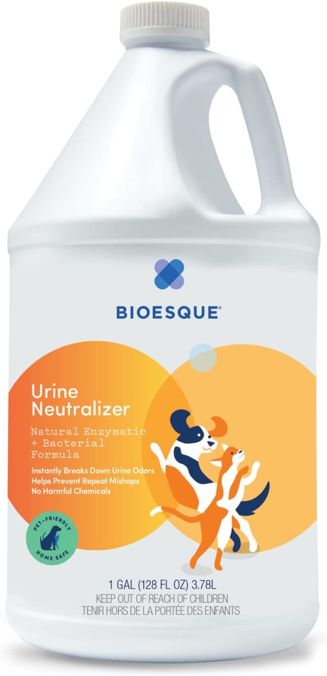 Bioesque Urine Neutralizer, Pet-Friendly Natural Enzymatic & Bacterial Formula, Instantly Breaks Down Urine Odors, Helps Prevent Repeat Mishaps, 32 Fl Oz (Pack of 1)