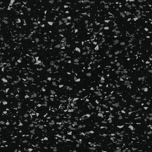 American Extreme Rubber Gym Mats - 1 Inch Thick Colorful Rubber Mats - Superior Shock & Sound Absorbing - 35% Grey/White - 2' x 2' Single Tile (Covers 4 Sq Ft)