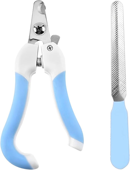 Zoocozy Cat Dog Pets Nail Clippers and Trimmers, Cat Grooming Supplies with Safety Guard, Avoid Overcutting, for Cat Dog Kitten Puppy Rabbit Guinea(Blue)