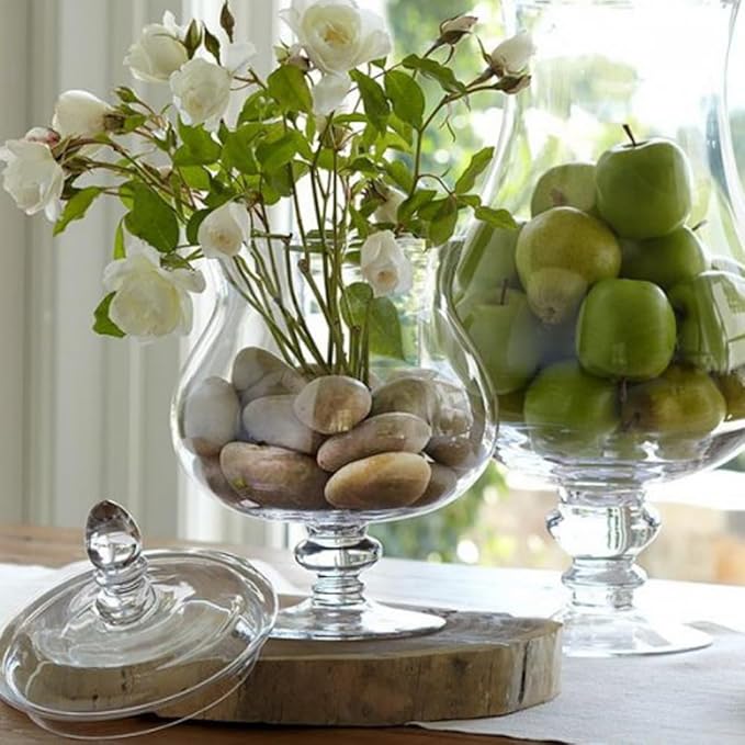 HappyFiller Natural Decorative White Pebbles Polished Rocks Stones for Aquarium Gravel,Fish Turtle Tank,Outdoor Indoor Succulents Plants Top Dressing,Graden Landscaping,10 LB