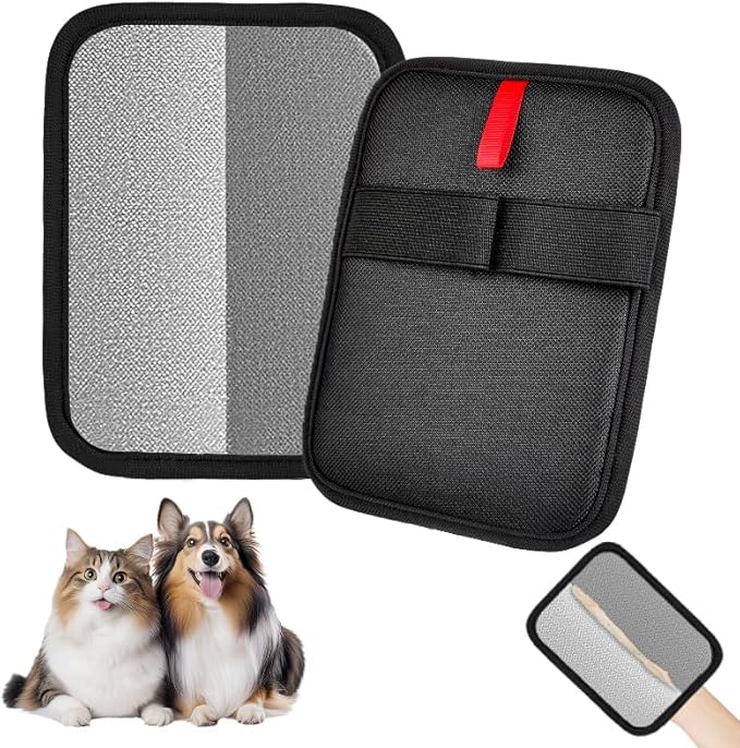 Pet Hair Remover, electrostatic pet Hair Removal Gloves, cat and Dog pet Hair Removal Tools, Suitable for Bed Sheets, Blankets, Clothes, Sofas, Multi-Functional Beauty Gloves -2 Piece