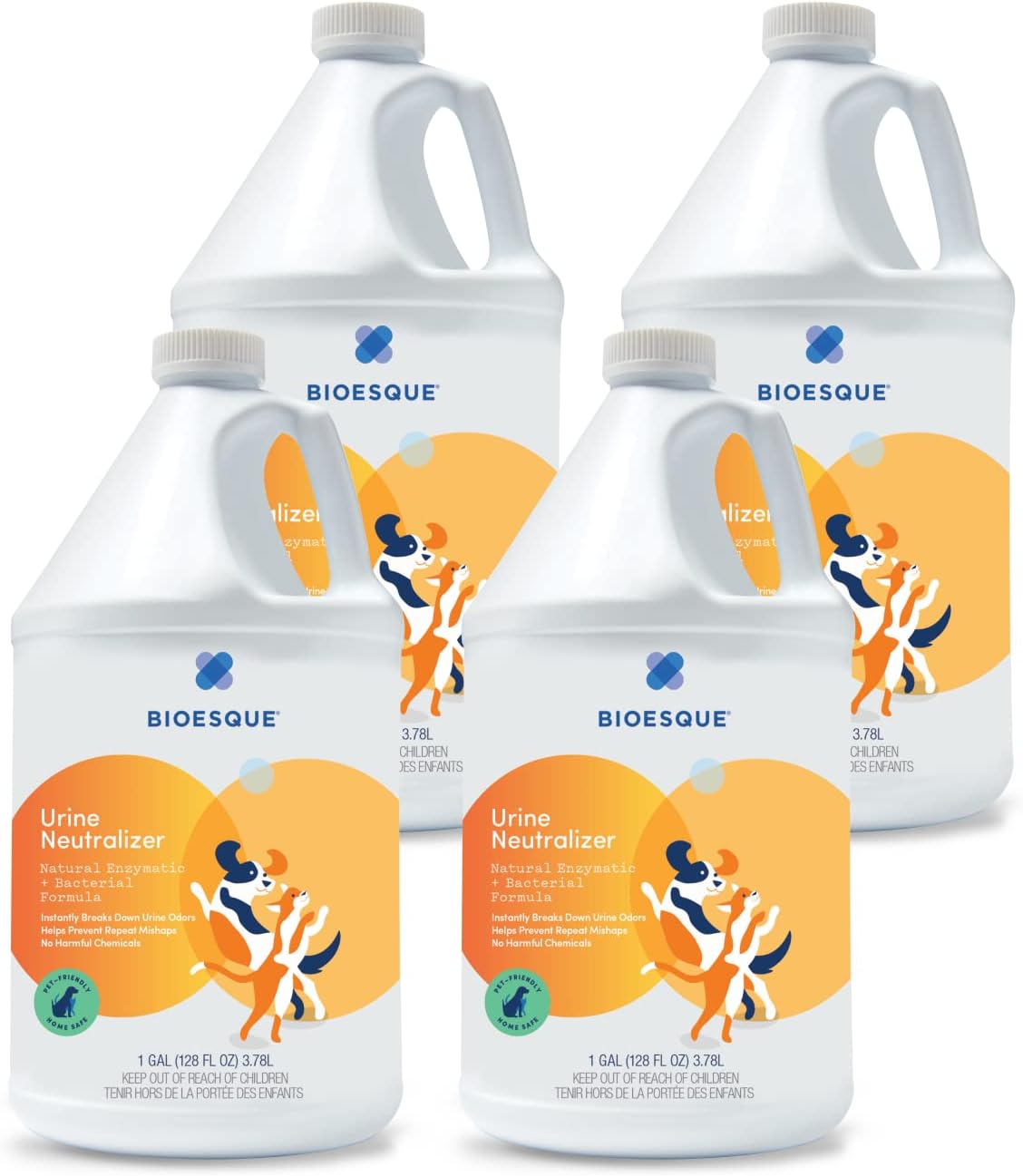 Bioesque Urine Neutralizer, Pet-Friendly Natural Enzymatic & Bacterial Formula, Instantly Breaks Down Urine Odors, Helps Prevent Repeat Mishaps, 32 Fl Oz (Pack of 1)