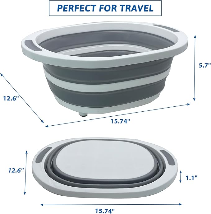 Fhiny Open Cat Litter Box, Small Litter Box for Kittens Low Entry Kitty Potty Pan Foldable Travel Toilet Waterproof for Indoor Small Pet Senior Cats 15.7"×12.5"