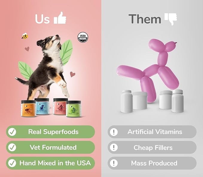 kin+kind Organic Fiber for Dogs&Cats - Pumpkin Boost for Healthy Poops - Digestive Health - Flax Seed, Ginger, Turmeric and Coconut - Made in USA - 4 oz (Medium)