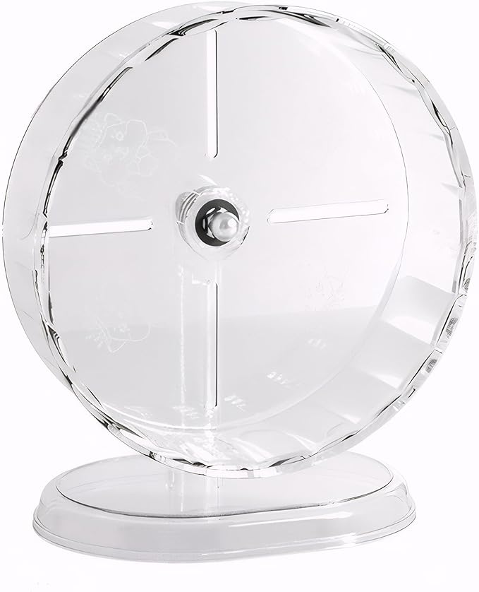 Silent Hamster Wheel – 9.5 Inch Syrian Hamster Running Wheel, Anti-Skid & Height Adjustable, Easy to Clean (9.5inch)