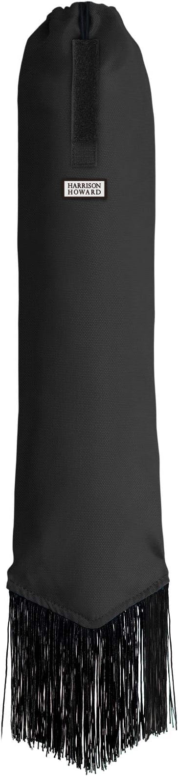 Harrison Howard Smooth Lightweight Adjustable Fastener Nylon Horse Tail Bag with Fringe