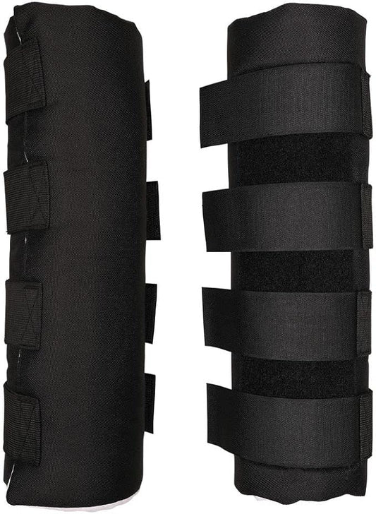 Dura-Tech Quick Wrap No Bow Leg Wraps for Horses | Size 14" | Color Black | Exceptional Leg Coverage | Versatile Use | Secure and Easy Application | Sold in Pairs