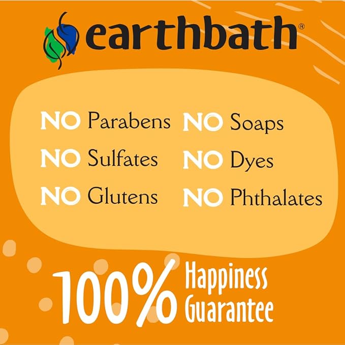 earthbath, Oatmeal & Aloe Dog Shampoo - Oatmeal Shampoo for Dogs, Itchy, Dry Skin Relief, Dog Wash, Made in USA, Cruelty Free Pet Shampoos - Vanilla & Almond, 16 Oz (1 Pack)