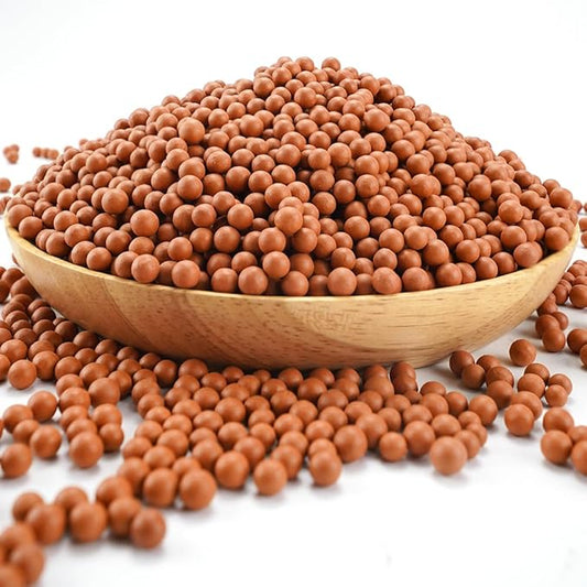 TOYPOPOR Clay Pebbles Gardening Ceramsite Orchid Hydroponic Grow Media Clay Rocks Drainage Water Purification Ceramsite Decor Cultivation Soil Stone Horticultural Grade for Hydroponics Aquaponics 6lb