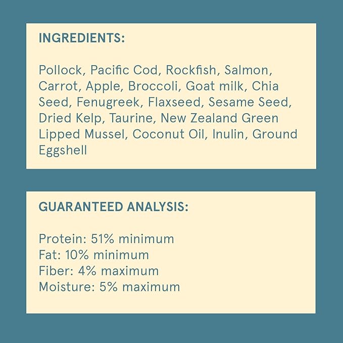 Steve's Real Food Freeze-Dried Raw Nuggets - White Fish Recipe - Raw Pet Food for Dogs and Cats - 20 oz