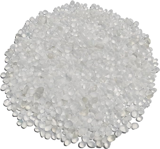 Sea Glass Stones - 0.9LB White Frosted Glass Pebbles Gemstones - Perfect for Aquarium Rocks, Fish Tank Gravel, Vase Fillers, DIY Crafts, and Home Decor