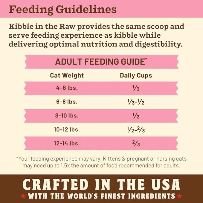 Primal Kibble in The Raw, Freeze Dried Cat Food, Beef, Scoop & Serve, Made with Raw Protein, Whole Ingredient Nutrition, Crafted in The USA, Dry Cat Food, 24 Ounce (1.5 lb) Bag