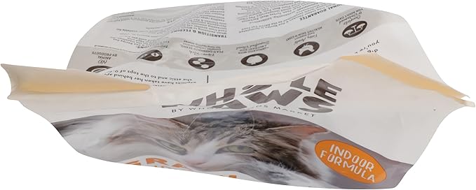 Whole Paws, Grain-Free Dry Cat Food, Chicken & Pea Recipe, Enhanced with Fiber & Prebiotics, Indoor Formula, 3.5 lb