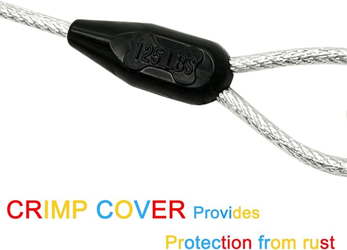 Petest 40ft Reflective Tie-Out Cable for Heavy Dogs Up to 125 Pounds