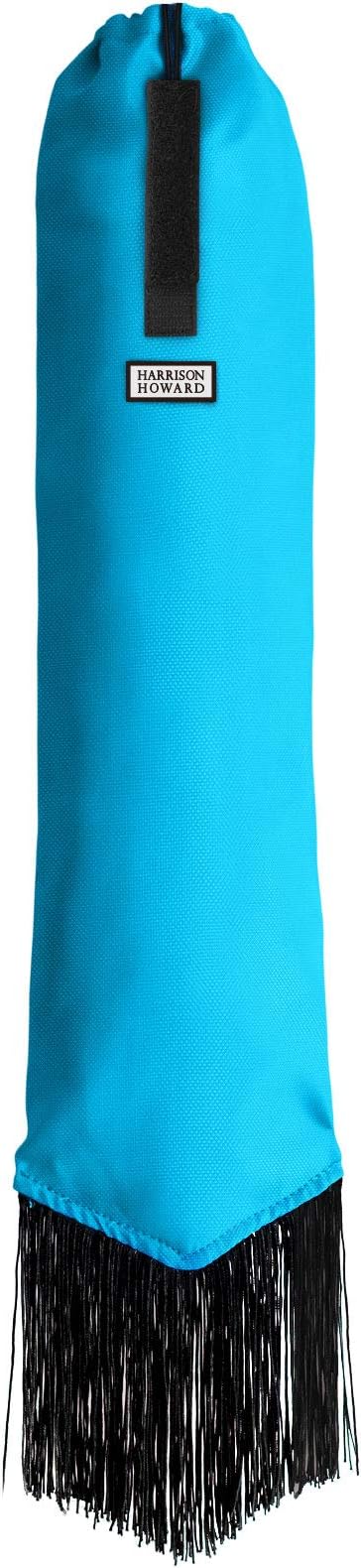 Harrison Howard Smooth Lightweight Adjustable Fastener Nylon Horse Tail Bag with Fringe