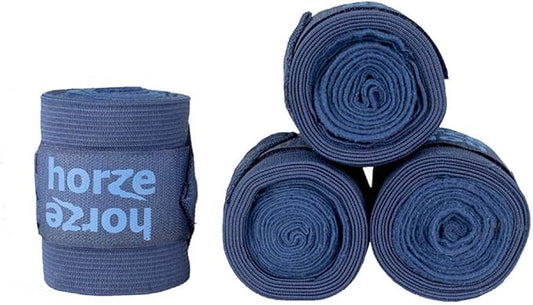 HORZE Nest 10' Combination Polo Wraps (Set of Four) | Fleece and Elastic Horse Bandages