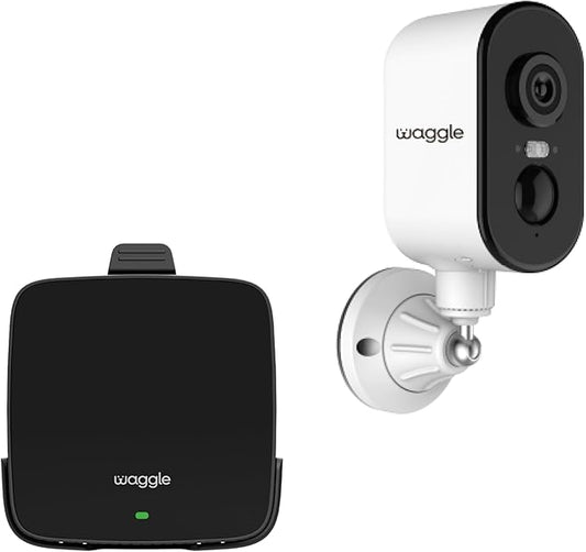 Waggle RV/Pet Temperature Monitor Lite + 4G Mini Camera Bundle - RV Pet Monitor | Real-time Temperature, Humidity, 4G Multi Carrier, 4G LTE Security Camera, Indoor/Outdoor, 2 Way Audio, Night Vision