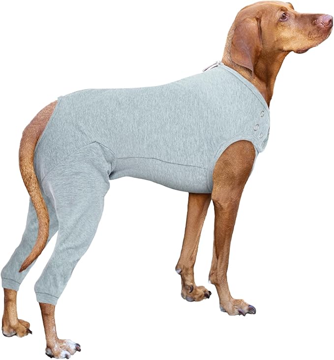 Nanaki Dog Wound Care Shirt, Dog Leg Sleeve To Stop Licking Rear Leg And Abdomen, Doggy Surgery Suit Female Spay,Doggy Onesie For Surgery Female Male, Pet Surgical Recovery Suit Pet Wound Heal Clothes