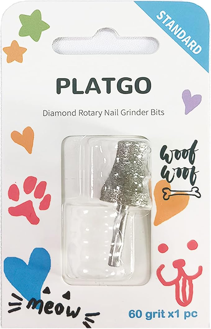 Diamond Dog Grinder for Dremel, Nail Drill Bits for Dogs & Pets Care, 1/8'' Dremel Tool