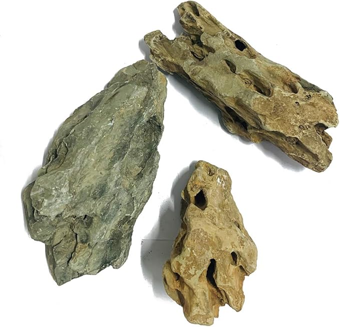 Natural Stone Aquarium Decoration 8.8lb Dragon Stone Rock Mixed Sizes for Micro Landscape Fish Tank Decor