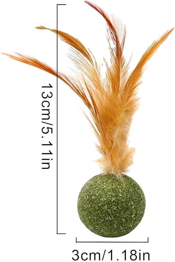 5 Pieces of Catnip Toys Ideal Catnip Ball to Stimulate Cat Exercising and Interacting Toys for Cats