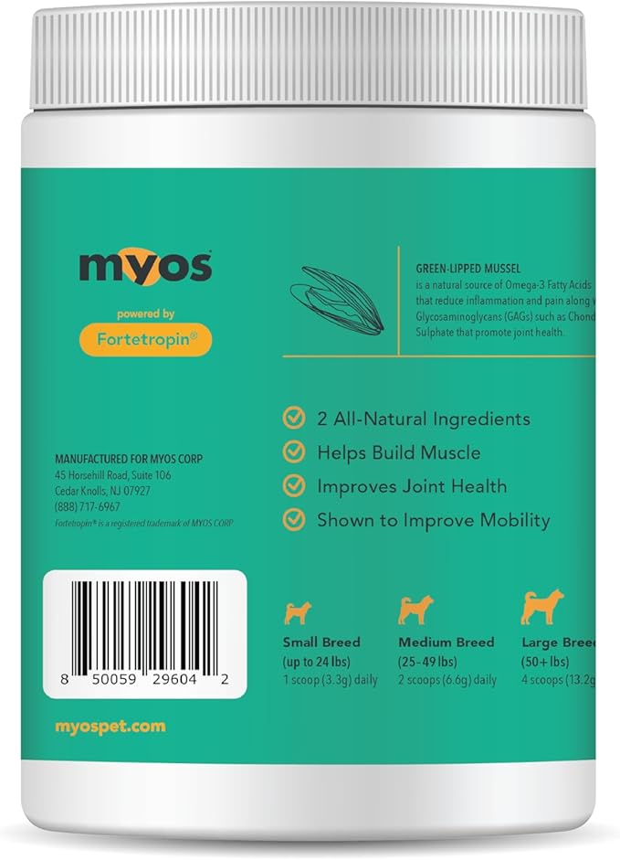 MYOS Muscle & Joint Powered by Fortetropin with Green Lipped Mussel (396 gr)