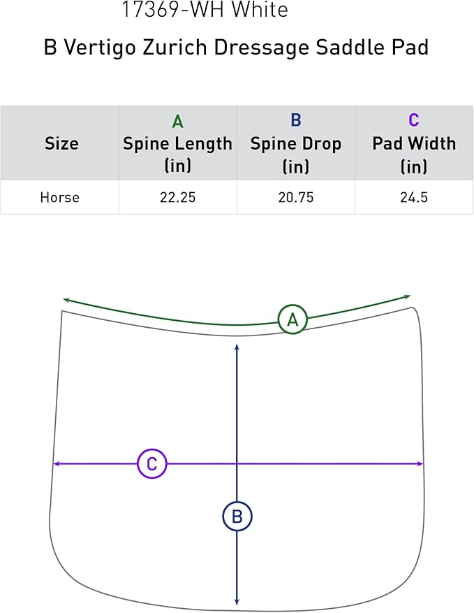 Zurich Quilted Quick-Dry Dust-Resistant Dressage Saddle Pad
