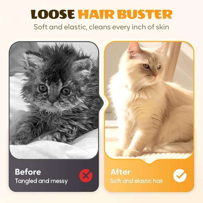 All-in-One Grooming Mist Glove for Pets, Cat Grooming Steam Gloves, Double Sided Pet Hair Remover Gloves for Clothes Furniture, Removal Glove Tool For Long Short Curly Dogs Cats Hair (Green+Blue)