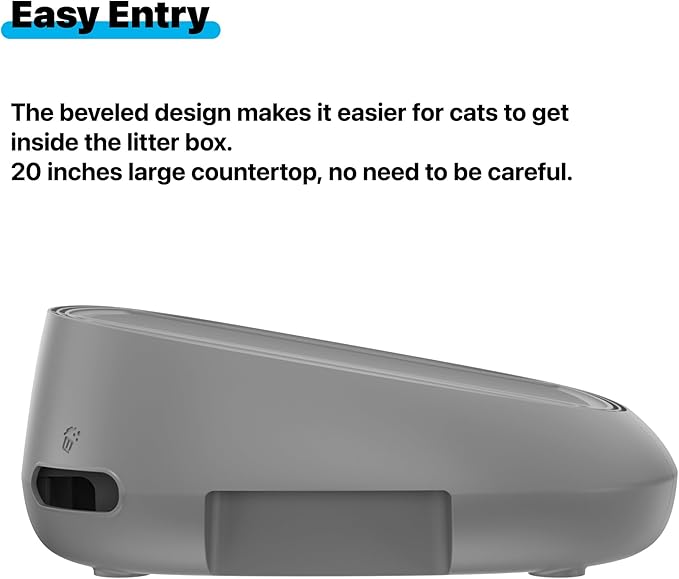 Neakasa Cat Pedal Step Stool with Filter Function, Easy to Clean Cat Litter Tray for M1 Open Top Self-Cleaning Litter Box