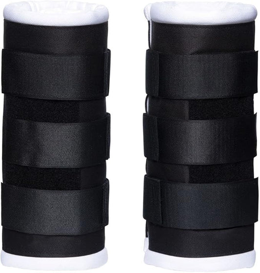 Schneiders Dura-Tech Tekno-Dri Quick Wrap No Bow Leg Wraps for Horses | Exceptional Support & Moisture-Wicking Protection | Color Black | Size 12