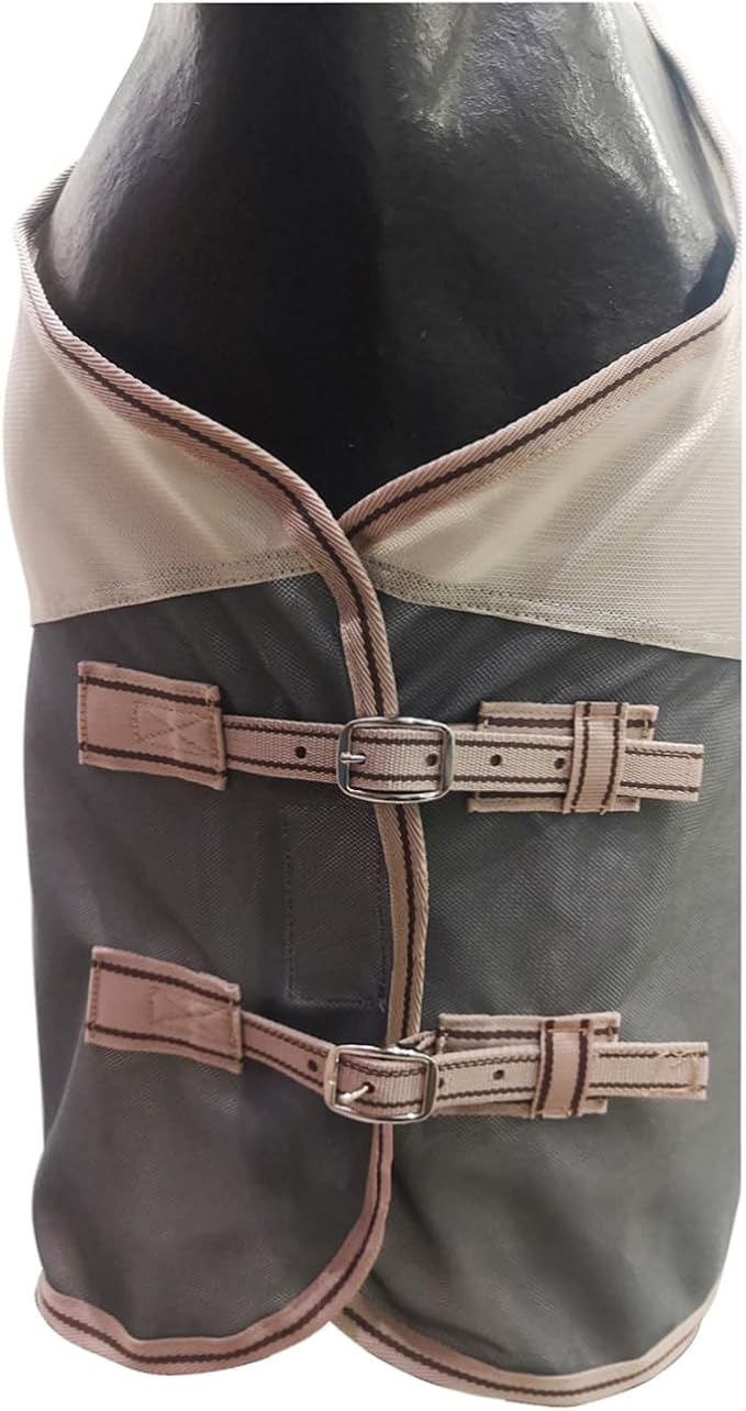 BARN & STABLE Breathable and UV Protective Horse Fly Sheets Tear-Resistant Mesh Fly Sheets for Horse Comfy Equine Summer Sheets with Removable Web Leg Straps